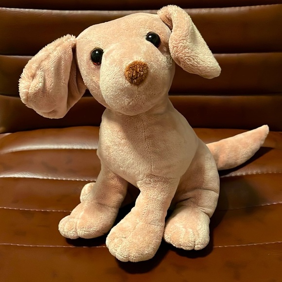 FAO Schwarz Other - FAO Schwarz Yellow Lab Golden Retriever Puppy Dog Plush Stuffed Animal Lovey VGC